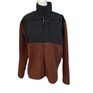 Blue Ocean Trading Co. Jacket Men's XL Black Brown Fleece Lightweight Athleisure